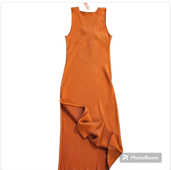 Calvin Klein Womens Stretch ribbed Twist-Front Bodycon Dress - Picture 5 of 13